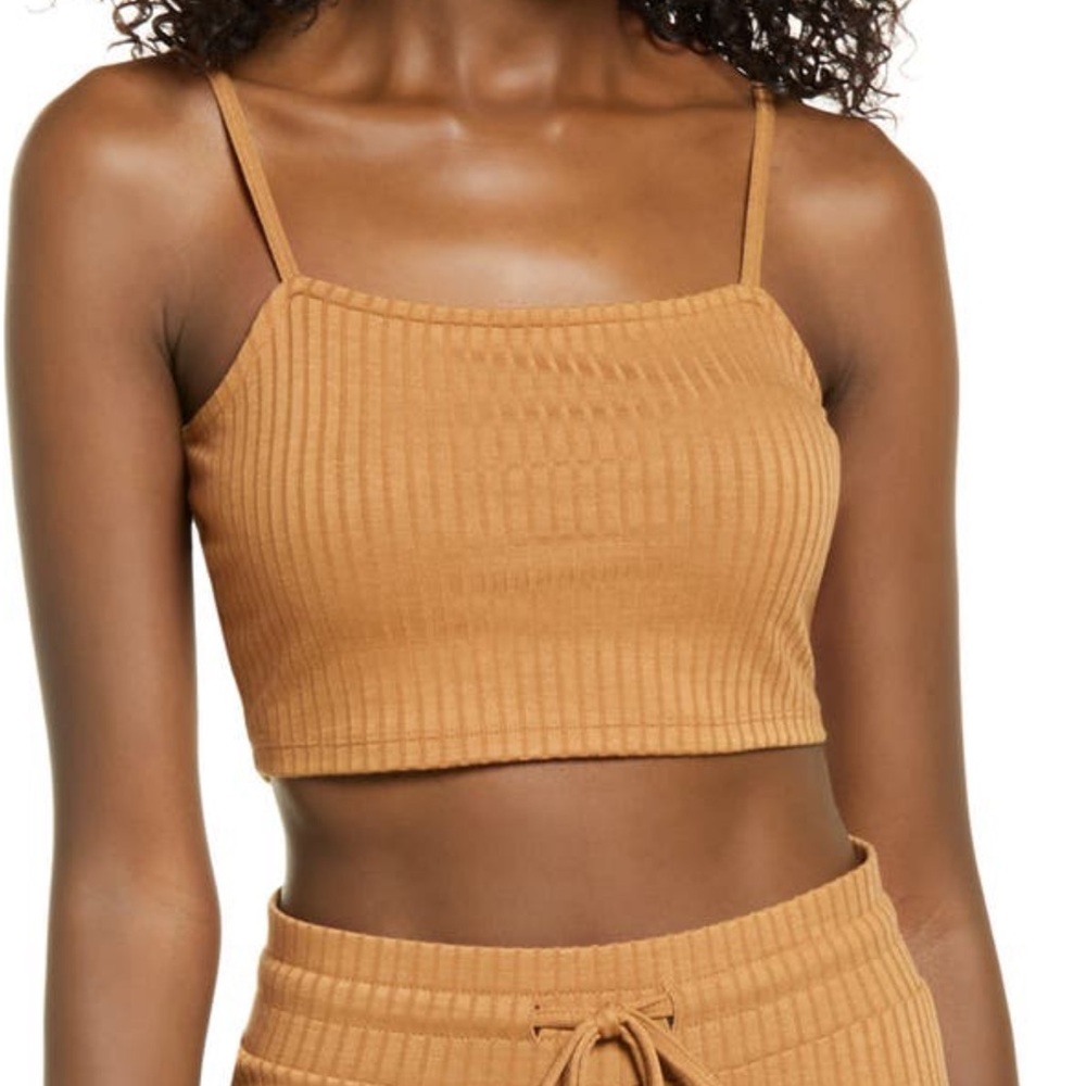 NWT Vera Moda ‘Lucy’ Rib Crop Camisole Top